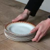 6 assiettes en porcelaine vintage