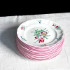 12 assiettes plates de Lunéville