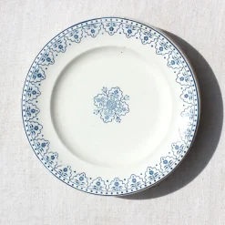 6 assiettes plates en terre de fer