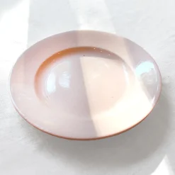 8 assiettes rose poudré