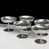 6 coupes à glace en métal inox
