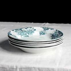 5 grandes assiettes creuses en terre de fer