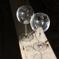 6 grands verres ballon à pied