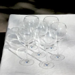 6 grands verres ballon à pied