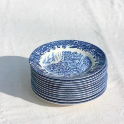 12 petites assiettes anglaises