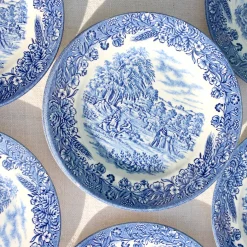 12 petites assiettes anglaises