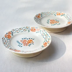 Assiette sur pied art déco