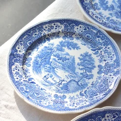 Assiettes au décor bleu Burgenland