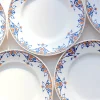 Assiettes aux motifs rocailles