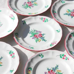 Assiettes en faïence de Lunéville