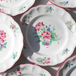 Assiettes en faïence de Lunéville