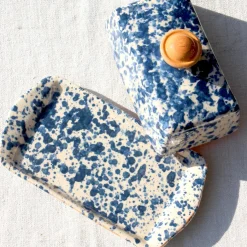 Beurrier alsacien en terre cuite