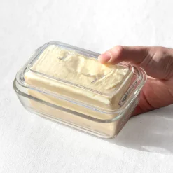 Beurrier en verre "vache"