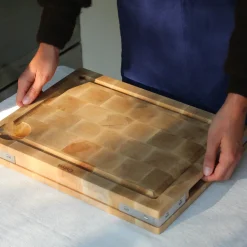 Billot de cuisine avec équerre