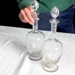 Carafe en cristal taillé