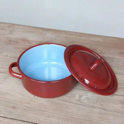 Casserole basse en acier émaillé