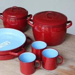 Casserole basse en acier émaillé