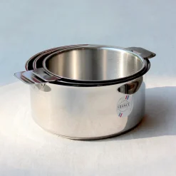 Casserole en inox 18/10 avec manche amovible