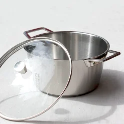 Casserole faitout en inox 18/10 brossé