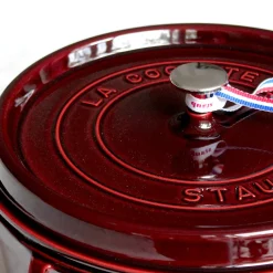Cocotte ronde en fonte colorée