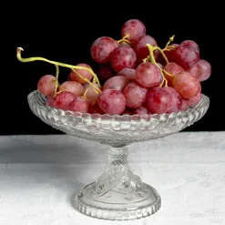 Compotier en verre transparent