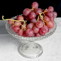 Compotier en verre transparent