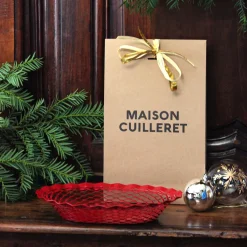 Corbeille à pain ovale en métal coloré