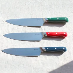 Couteau de chef au manche coloré