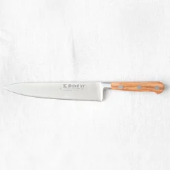 Couteau de chef lame 20cm et manche en bois d’olivier