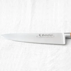 Couteau de chef lame 20cm et manche en bois d’olivier