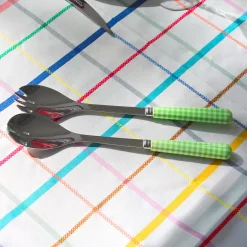 Couverts à salade colorés