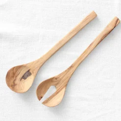 Couverts à salade en bois d’olivier