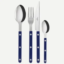 Couverts bistrot bleu marine