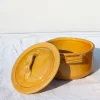 Duo de casserolettes en céramique ocre