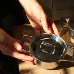 Duo de petites casseroles en inox 18/10