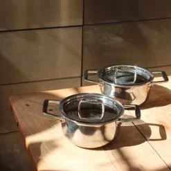 Duo de petites casseroles en inox 18/10