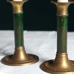 Duo de petits chandeliers