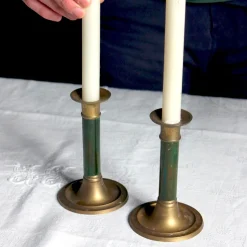 Duo de petits chandeliers