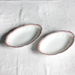 Duo de raviers en porcelaine