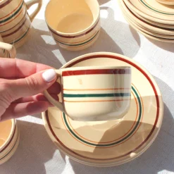 Ensemble de 9 tasses à café de Gien