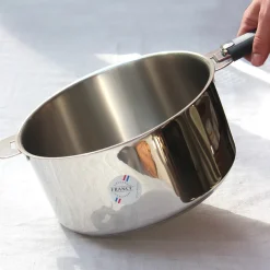 Faitout en inox 18/10 avec manche amovible