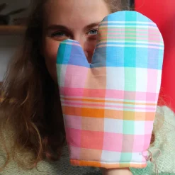 Gant de cuisine coloré upcyclé