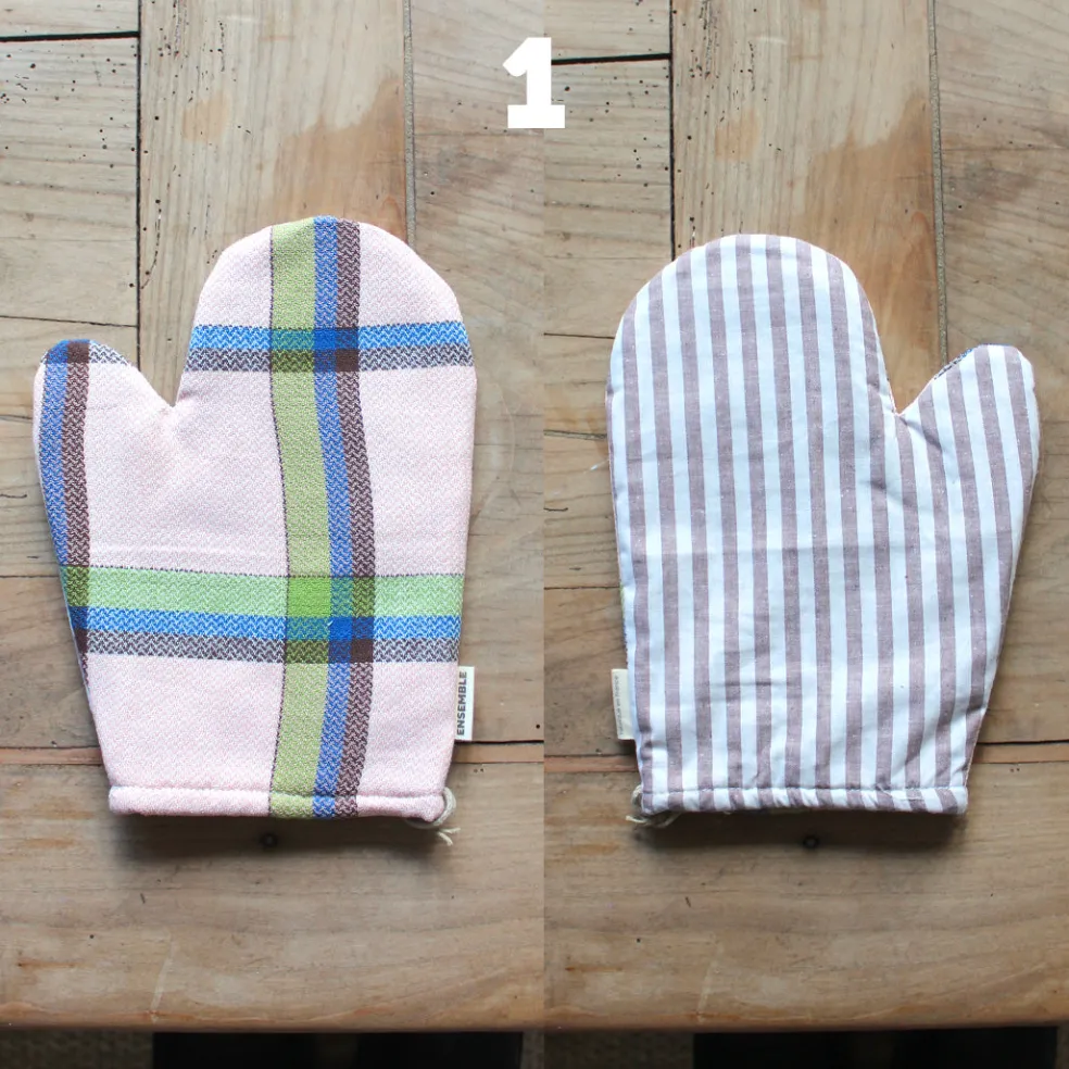 Gant de cuisine coloré upcyclé