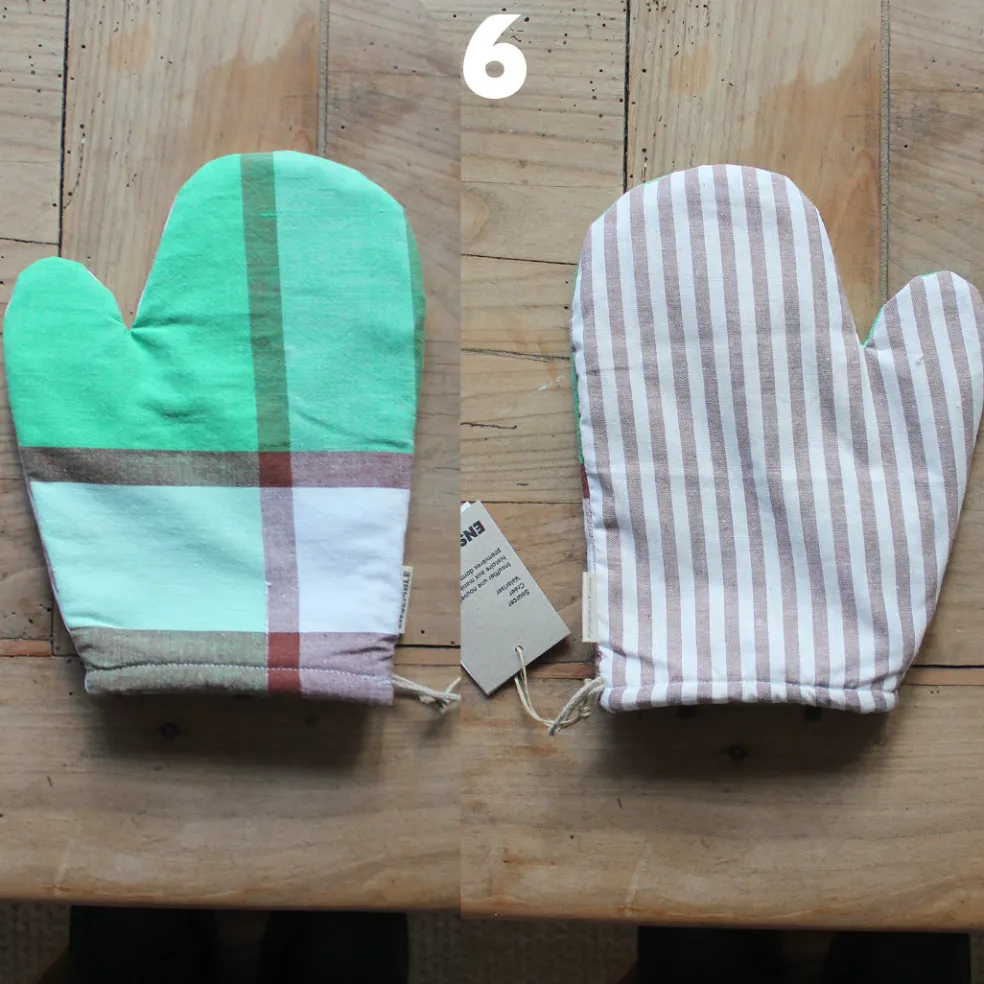 Gant de cuisine coloré upcyclé