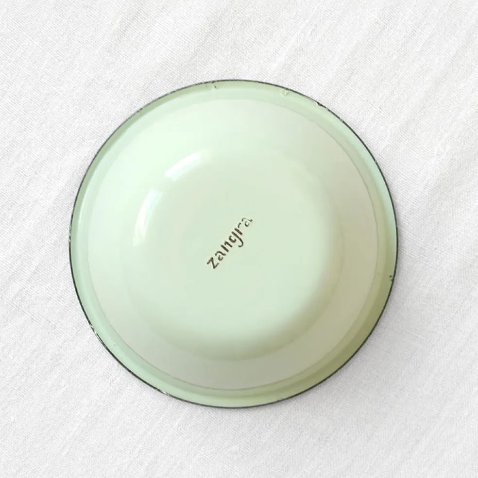 Grand bol en émail coloré