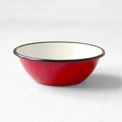 Grand bol en émail coloré
