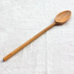 Grande cuillère à ragoût en bois d'olivier