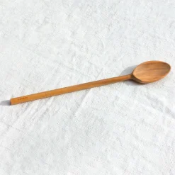 Grande cuillère à ragoût en bois d'olivier
