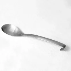 Grande cuillère de service en inox brossé