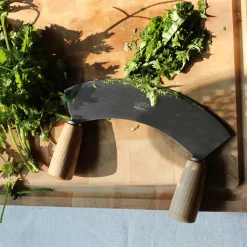 Hachoir berceuse avec poignées en frêne